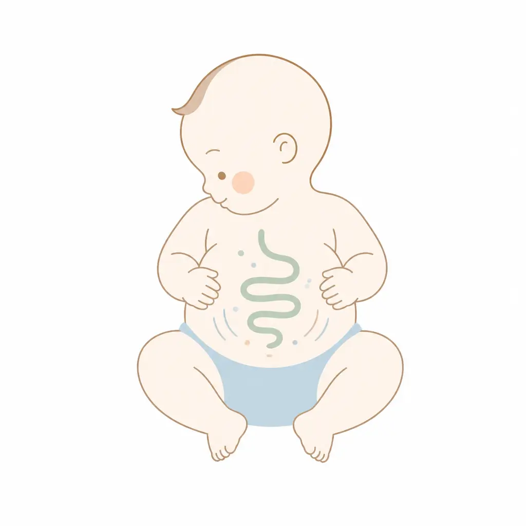 A newborn's digestive system is still maturing