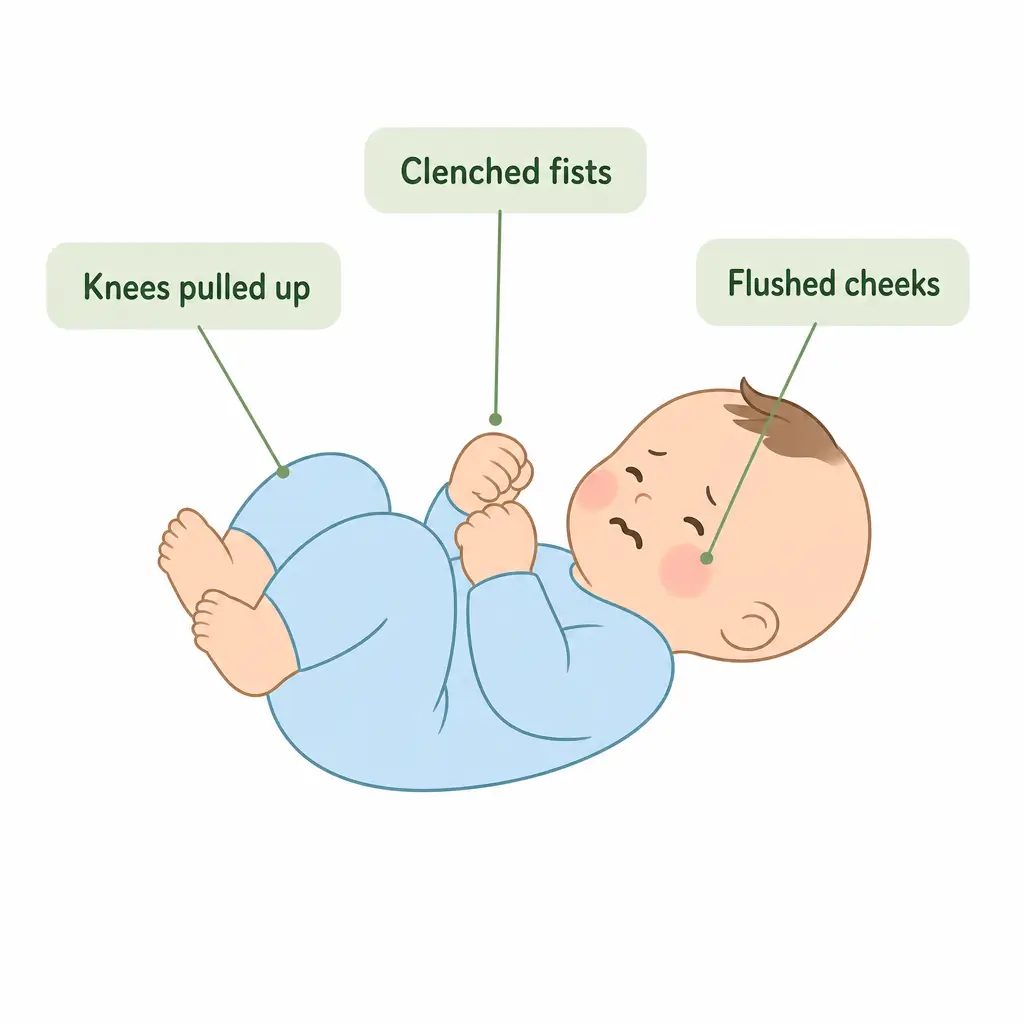 Swallowed air and trapped wind in babies
